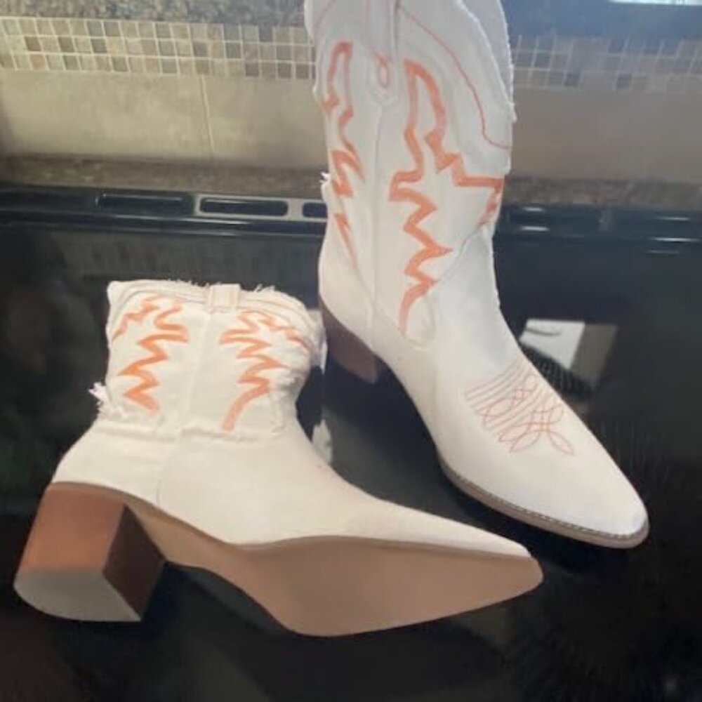 Stitched Rodeo Denim Boots - Picture 3 of 7